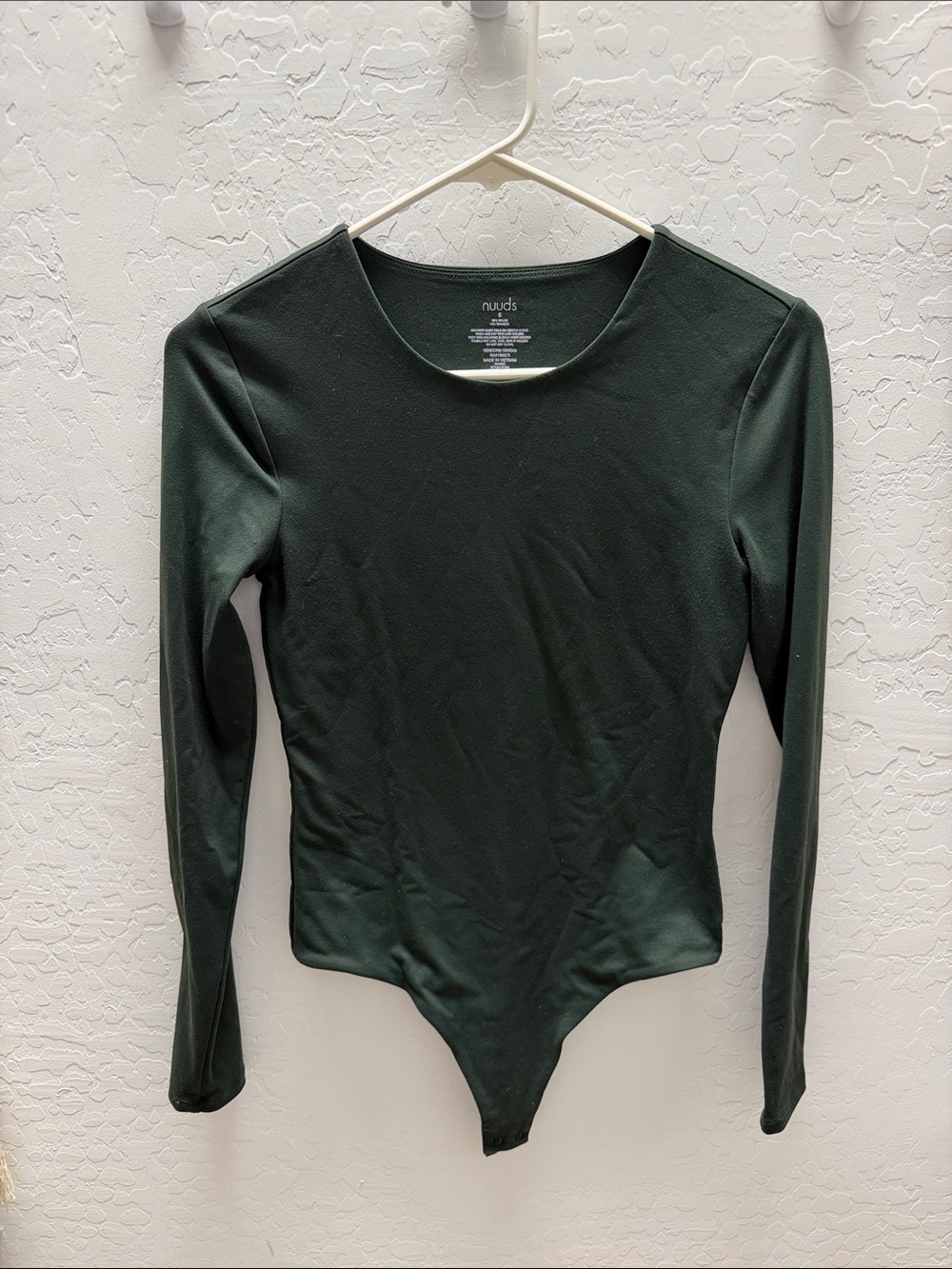 nuuds Forest Green Long Sleeve Bodysuit